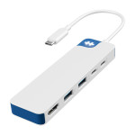 Targus HyperDrive Flex 5-portni USB-C zvezdiščni adapter, moder