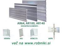 ALU ROBNIK ALUBORD RITE AR64, AR100, AR140 in DODATKI
