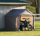 Garažni/skladiščni šotor 3,53 m² - 1,8 x 1,8 x 1,8 m - SIVA