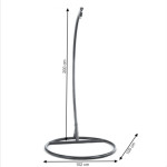 JEKLENO STOJALO ZA VISEČI STOL, JAJČEK_novo