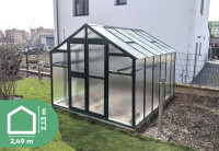 LIMES rastlinjak PRIMUS J - steklo 4mm - širina 2,49m