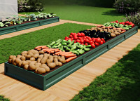 Pocinčane vrtne grede – idealne za vrtove in rastlinjake!