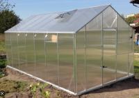 Rastlinjak ALU SANUS SILBER - š290 cm, 6mm polikarbonat - Z DOSTAVO