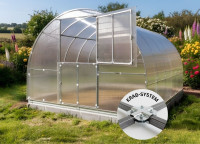 Rastlinjak EURO KLASIKA TUBE – obremenitev do 220 kg/m² – širina 3m