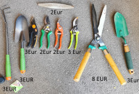 Različno vrtno orodje, rabljeno, od 2 EUR do 8 EUR kos