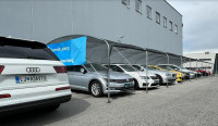 Kovinska konstrukcija + zaščitna mreža za avtomobil + PO ŽELJI