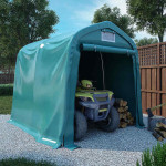vidaXL Garažni šotor PVC 2,4x2,4 m zelen