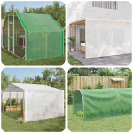 vidaXL Leno ponjava 260 g/m² 3x6 m bela