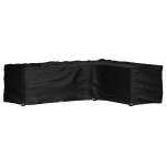 vidaXL Prevleka za vrtno pohištvo L oblike 16 obročkov 260x210x80 cm