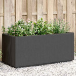 vidaXL Vrtno cvetlično korito temno sivo 80x36x35 cm PP