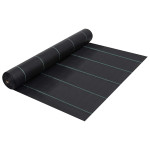 vidaXL Tkanina proti plevelu in koreninam mat črna 2x10 m PP
