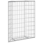 vidaXL Trapezna visoka greda gabion pocinkano jeklo 180x30x10 cm