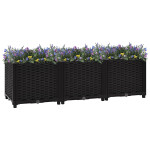 vidaXL Visoka greda 120x40x38 cm polipropilen