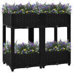 vidaXL Visoka greda 80x40x71 cm polipropilen