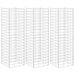 vidaXL Visoka greda gabion 3 kosi 30x30x100 cm železo