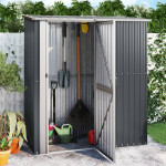 vidaXL Vrtna lopa antracit 180,5x97x209,5 cm pocinkano jeklo