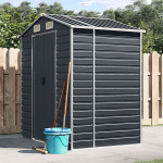 vidaXL Vrtna lopa antracit 191x130x198 cm pocinkano jeklo