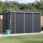 vidaXL Vrtna lopa antracit 191x300x198 cm pocinkano jeklo