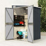 vidaXL Vrtna lopa antracitna 118x100x178 cm jeklo