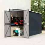 vidaXL Vrtna lopa antracitna 118x288x178 cm jeklo
