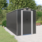 vidaXL Vrtna lopa antracitna 192x440x223 cm pocinkano jeklo