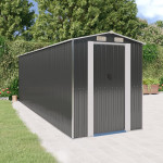 vidaXL Vrtna lopa antracitna 192x606x223 cm pocinkano jeklo