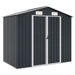 vidaXL Vrtna lopa antracitna 205x129x183 cm pocinkano jeklo
