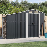 vidaXL Vrtna lopa antracitna 277x93x179 cm pocinkano jeklo