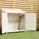 vidaXL Vrtna lopa bela 102x52x112 cm trden les jelke