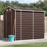 vidaXL Vrtna lopa rjava 191x215x198 cm pocinkano jeklo