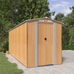 vidaXL Vrtna lopa svetlo rjava 192x523x223 cm pocinkano jeklo