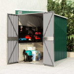 vidaXL Vrtna lopa zelena 118x194x178 cm pocinkano jeklo