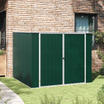 vidaXL Vrtna lopa zelena 195x198x159 cm pocinkano jeklo