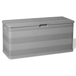 vidaXL Vrtna škatla za shranjevanje 117x45x56 cm siva