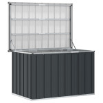 vidaXL Vrtna škatla za shranjevanje antracitna 109x67x65 cm