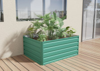 Visoka greda Daisy - 120 x 90 x 52 cm - ZELENA / ANTRACIT / RJAVA