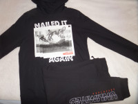 Pulover z kapuco C&A Skate + hlače, št. 170 (NOVO)