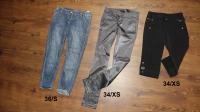 Različne hlače za najstnico XS, 34, 158 jeans pajkice kapri
