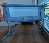 Obposteljna prenosna otroška postelja, Kinderkraft,siva
