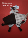 Oprema za dojenčka: ninica, medvedek, steklenička, grizalo, odejica