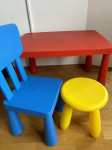 Otroška miza + 2 otroška stola