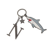 Otroški obesek za ključe Jeune Premier Keychain Letter Black Nickle -