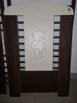 Otroška posteljica  Medvedek 120×60 cm