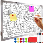 Magnetna tabla briši piši 60x40cm + markerji magneti in gobica