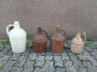 Pletenica, pletenka, pletena steklenica za vino, žganje