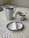 Vrč + sladkornica + poprnica - kvaliteten porcelan, brezhibno