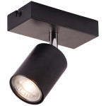 Brilliant LED stropni reflektor Taio 1-plamenski črn 13,7 cm