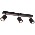 Brilliant LED stropni reflektor Taio 3-plamenski črn 52,5 cm