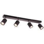 Brilliant LED-stropni reflektor Taio 4-plamenski črn 69,5 cm