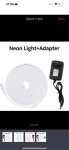 Led trak 5m neon white